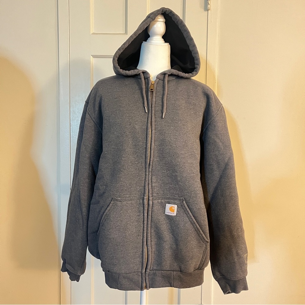 Carhartt Charcoal Full-Zip Hoodie